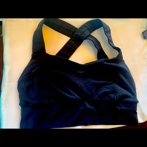 Lululemon shape me sports bra, cute crisscross back, medium to high support